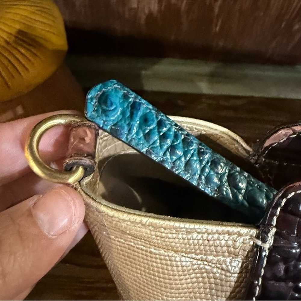 Brahmin honey and teal color - image 4