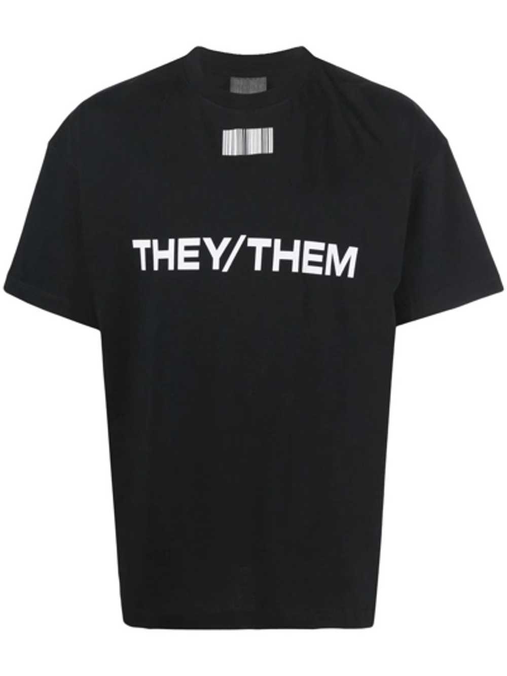 VTMNTS × Vetements VTMNTS THEY/THEM Black T-Shirt