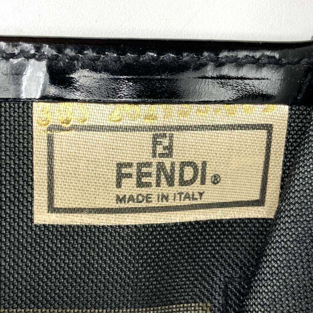 Fendi FENDI Mesh Tote Bag Nylon/Patent Black 2629… - image 8