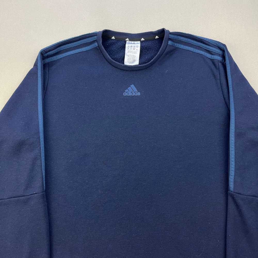 Adidas Adidas Sweatshirt Medium Navy Blue Three S… - image 2