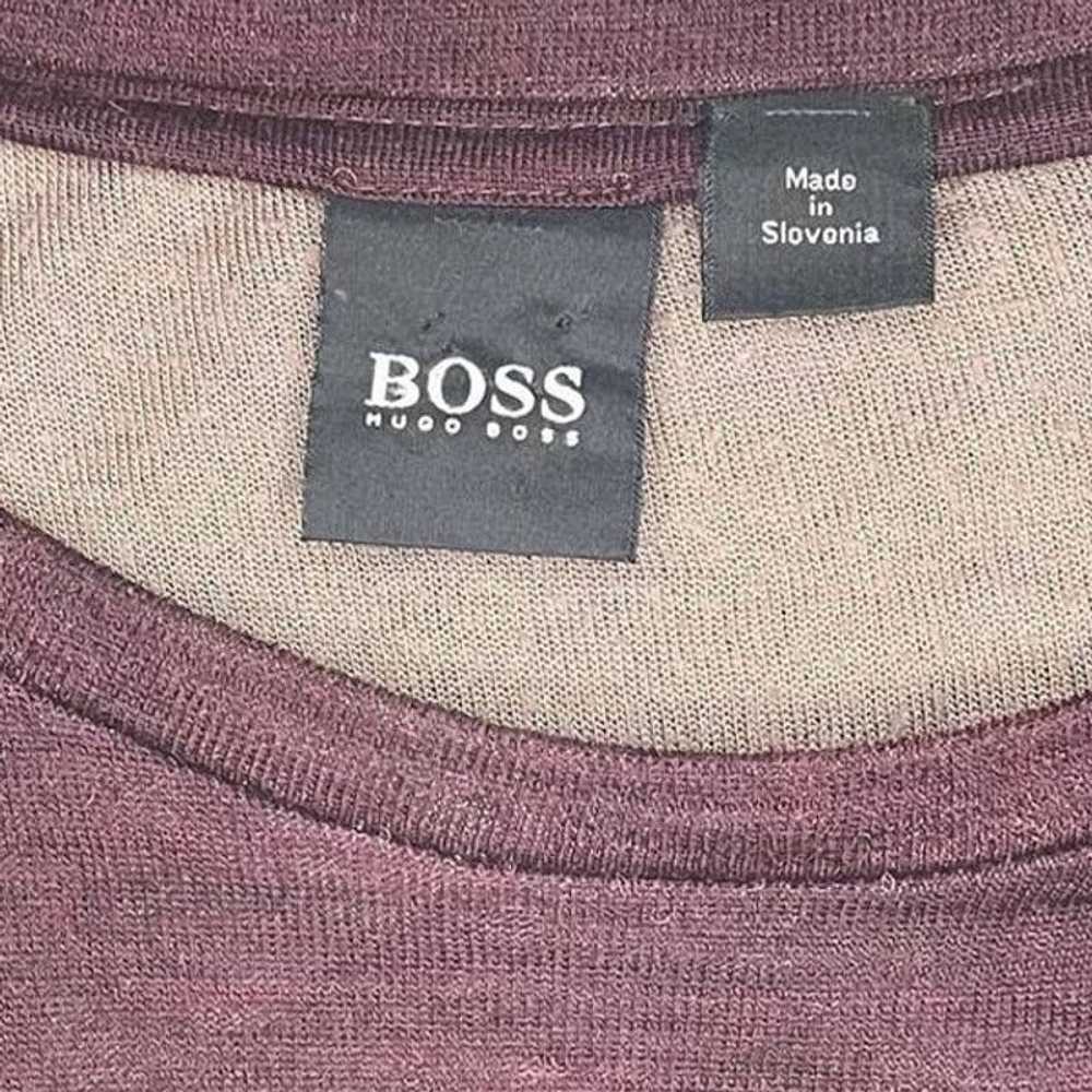 Cashmere & Wool × Hugo Boss BOSS Burgundy Wool Bl… - image 2