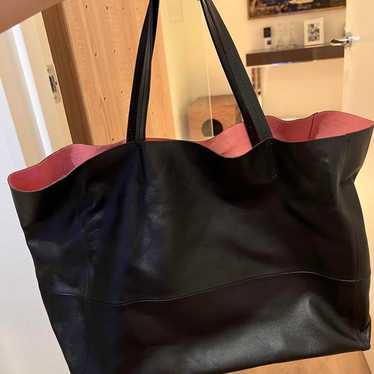 CELINE Leather Shoulder Bag Black