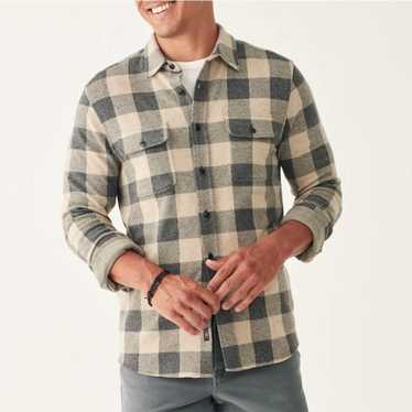 Faherty Faherty | The Legend Sweater Shirt Tan Ch… - image 1