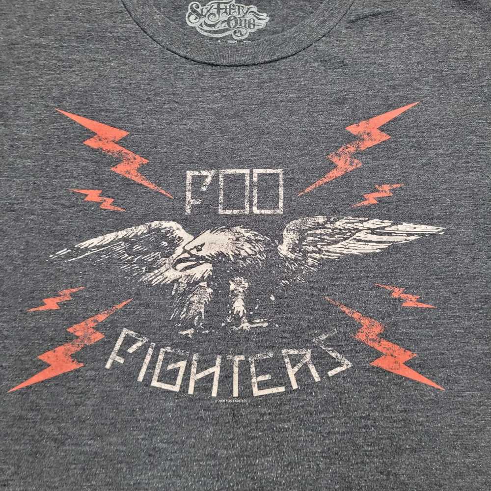 Other Foo-Fighters Rock Shirt Large 21x26 Gray Si… - image 11