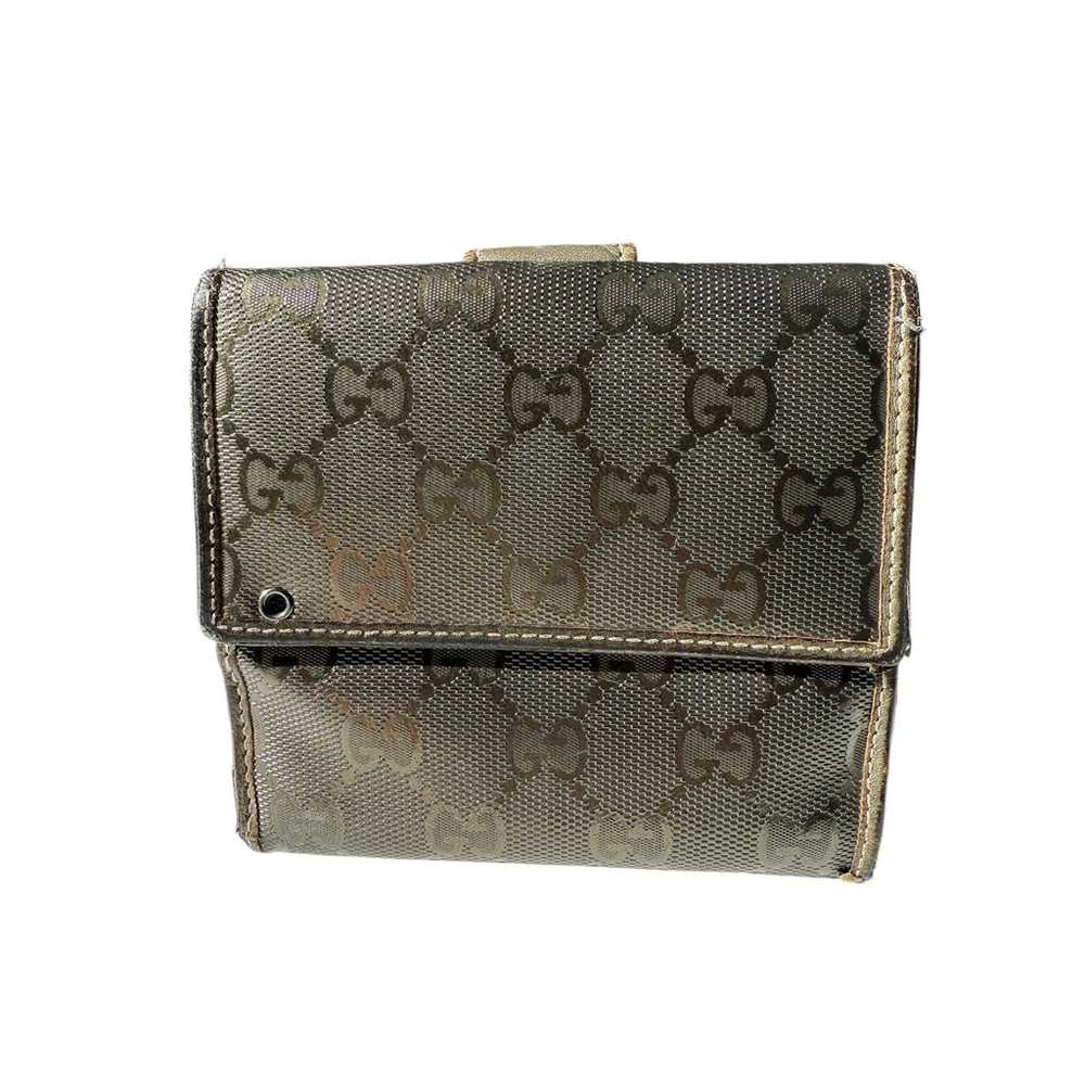 Gucci Metallic Bi-fold wallet Authentic - image 1