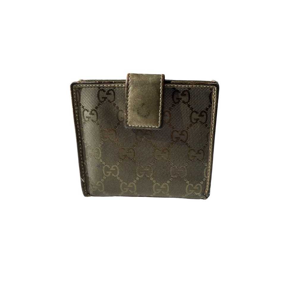 Gucci Metallic Bi-fold wallet Authentic - image 2