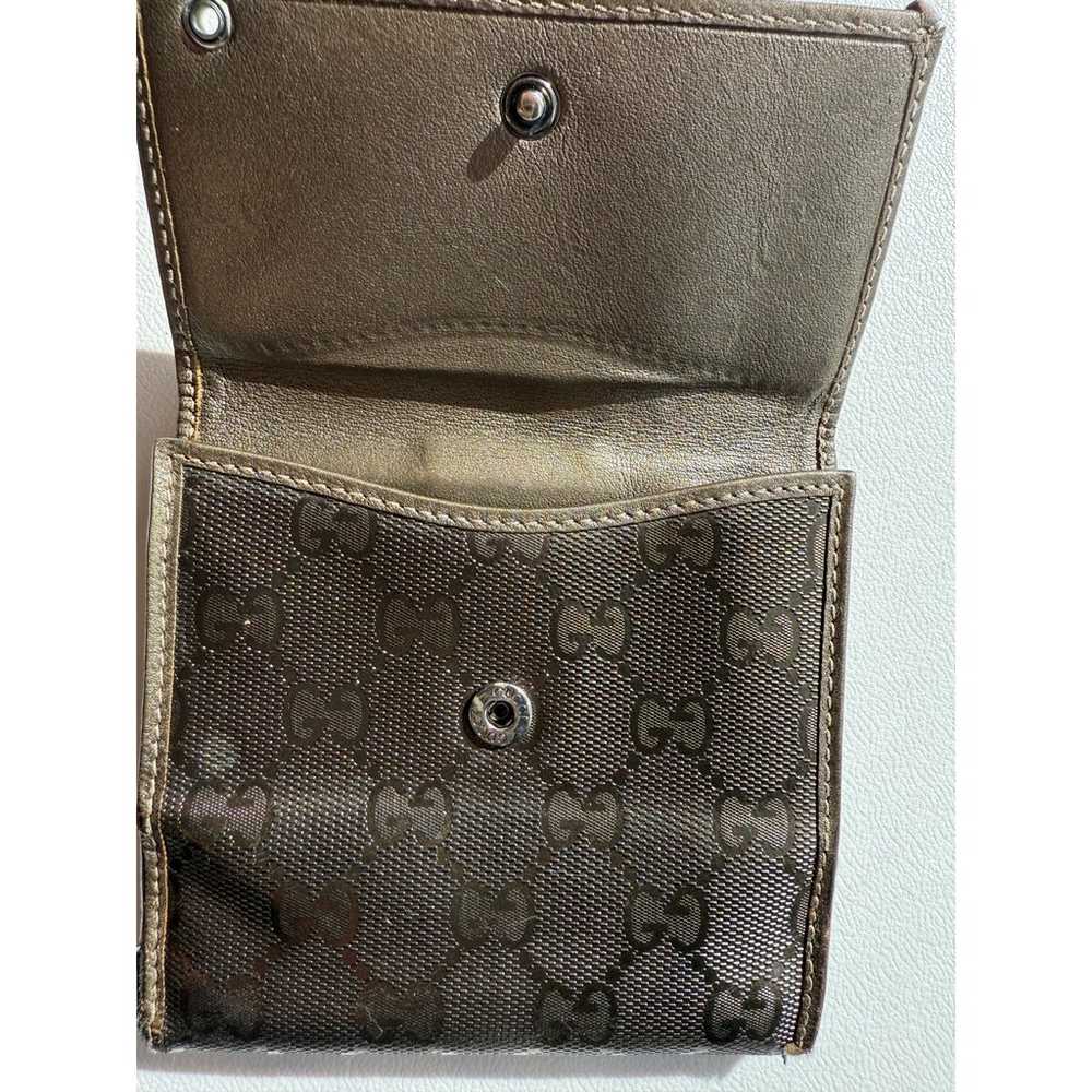 Gucci Metallic Bi-fold wallet Authentic - image 5