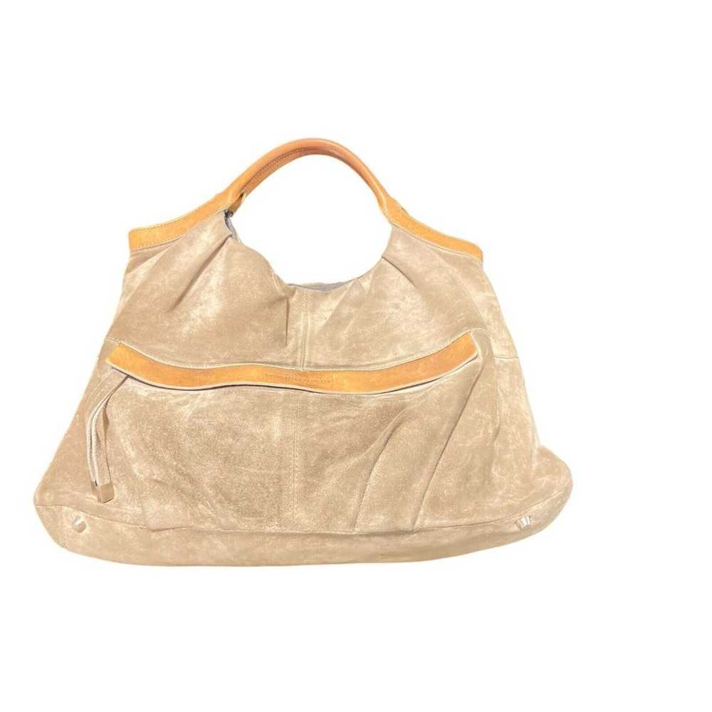 Brunello Cucinelli Suede  Handbag Tote Bag Khaki - image 2