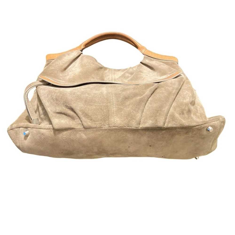 Brunello Cucinelli Suede  Handbag Tote Bag Khaki - image 3