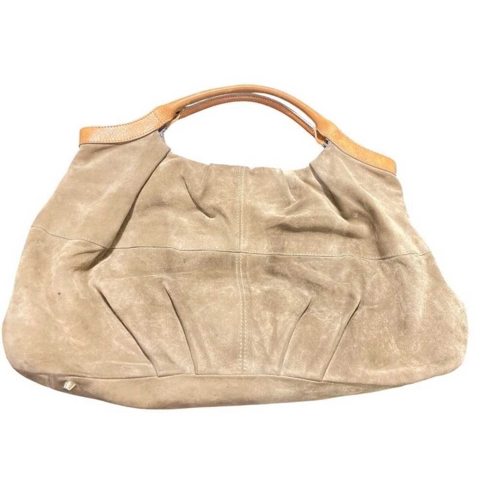 Brunello Cucinelli Suede  Handbag Tote Bag Khaki - image 6