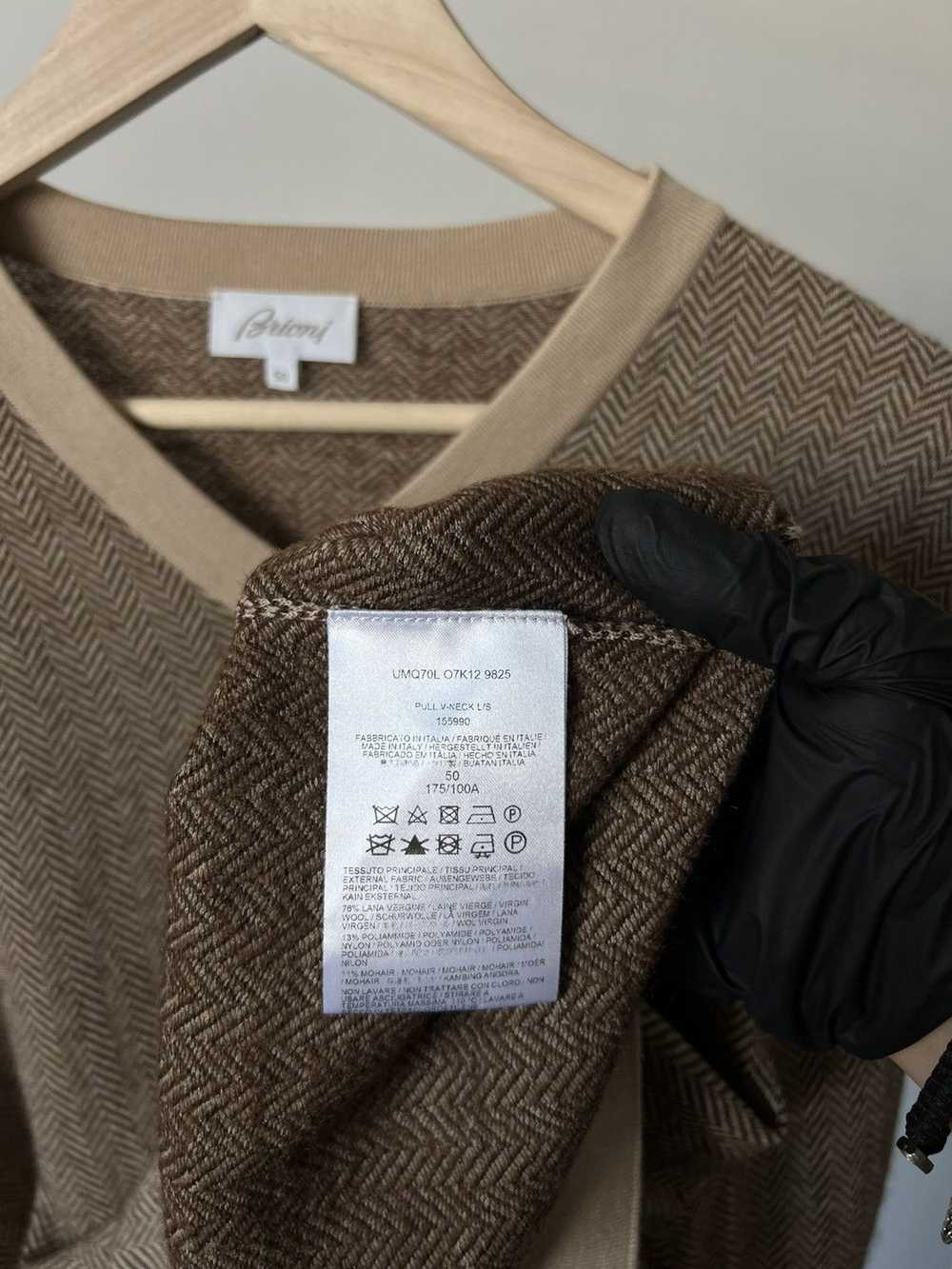 Brioni × Luxury Brioni Pullover Sweater M Cashmer… - image 10