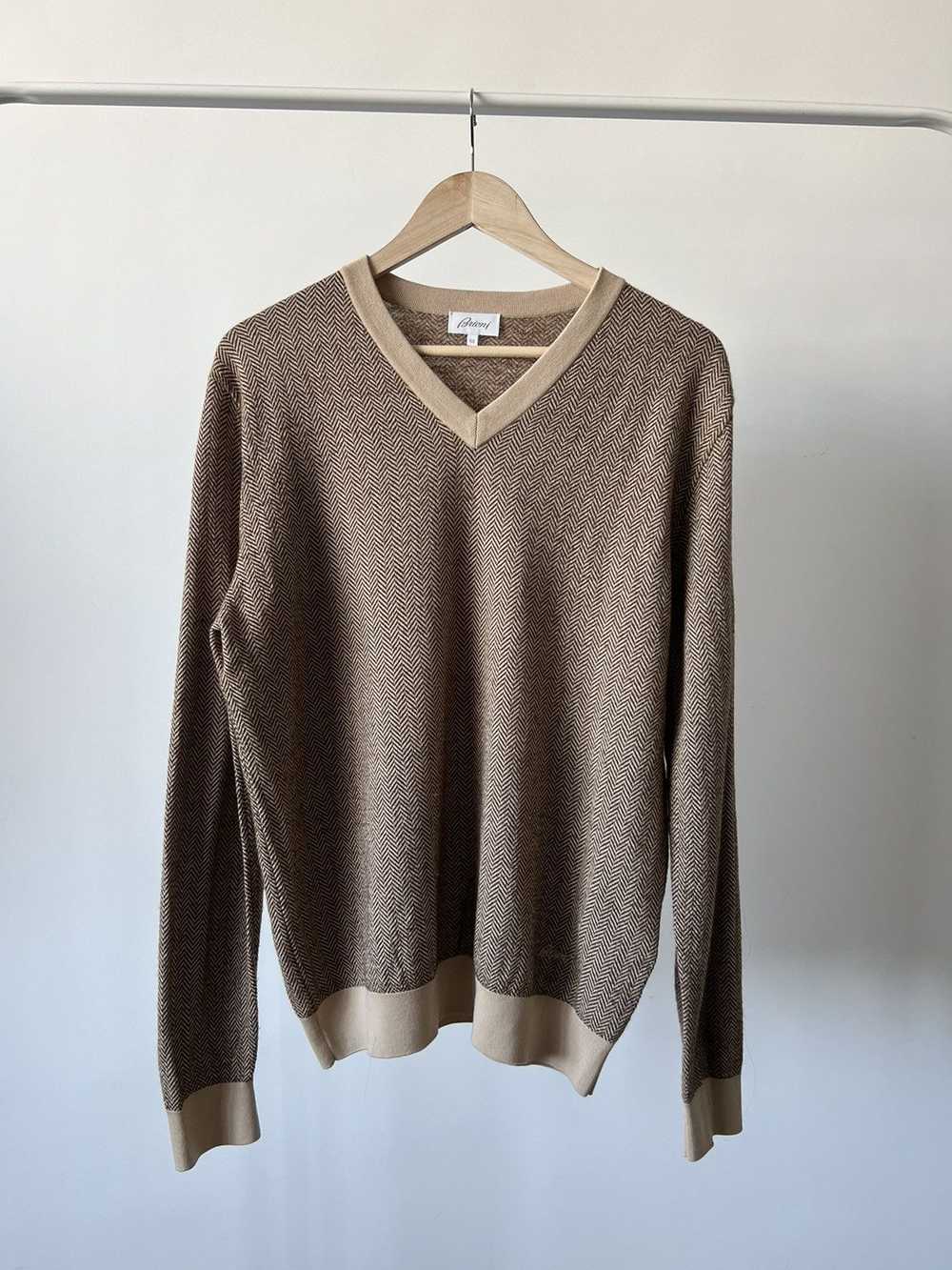 Brioni × Luxury Brioni Pullover Sweater M Cashmer… - image 2