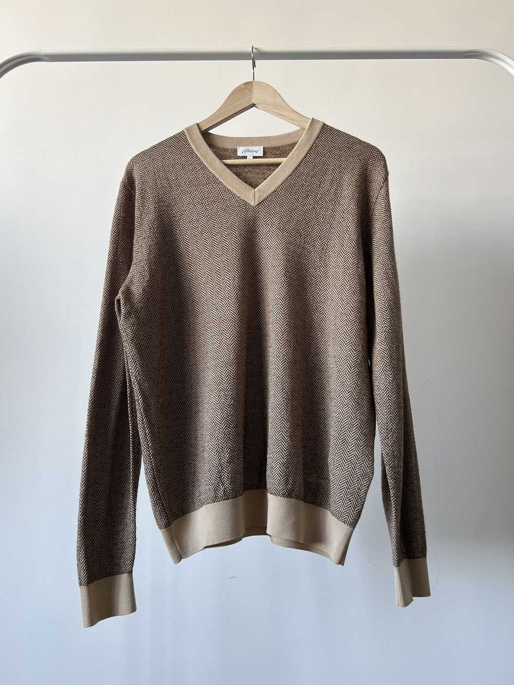 Brioni × Luxury Brioni Pullover Sweater M Cashmer… - image 3