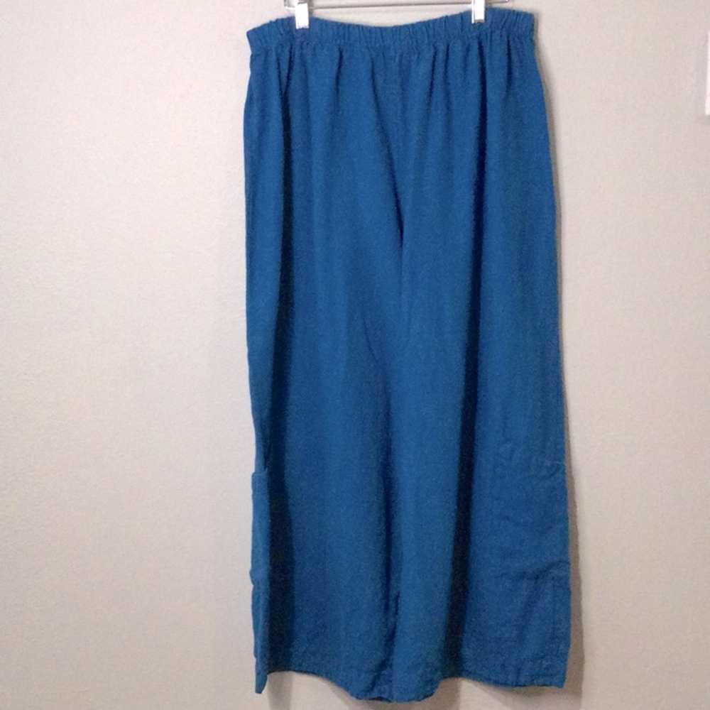 Bryn Walker Bryn Walker Blue Oversize Wide Leg Po… - image 1