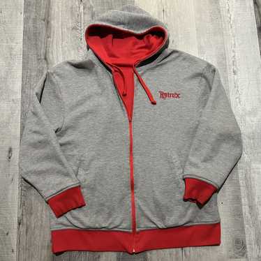 Avirex × Vintage VTG Avirex Reversible Grey/Red Th