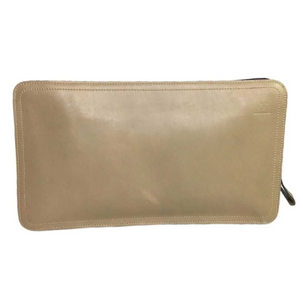 Vintage Anne Klein Wristlet Clutch Tan Zipper Clo… - image 2