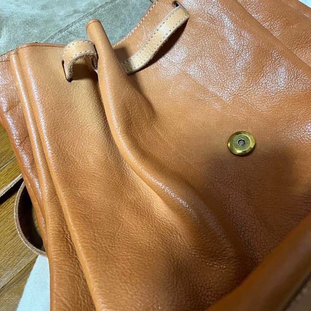 Il Bisonte Leather Backpack Brown with Dust Bag - image 5