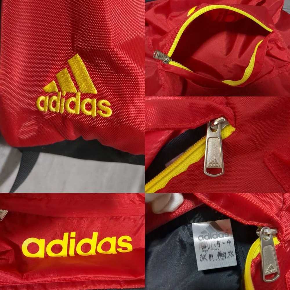 【adidas】 Adidas Red Pocket Nylon Sports Backpack - image 9