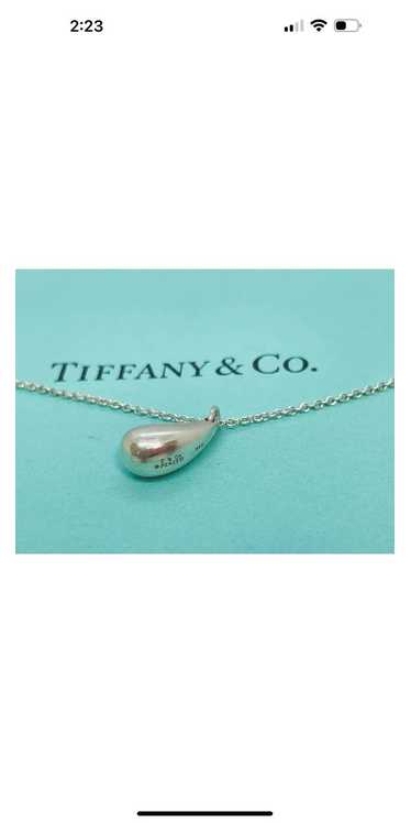 Tiffany & Co. Tiffany & Co Silver Teardrop Necklac