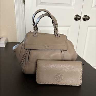 Tory Burch half moon Tote and wallet - image 1