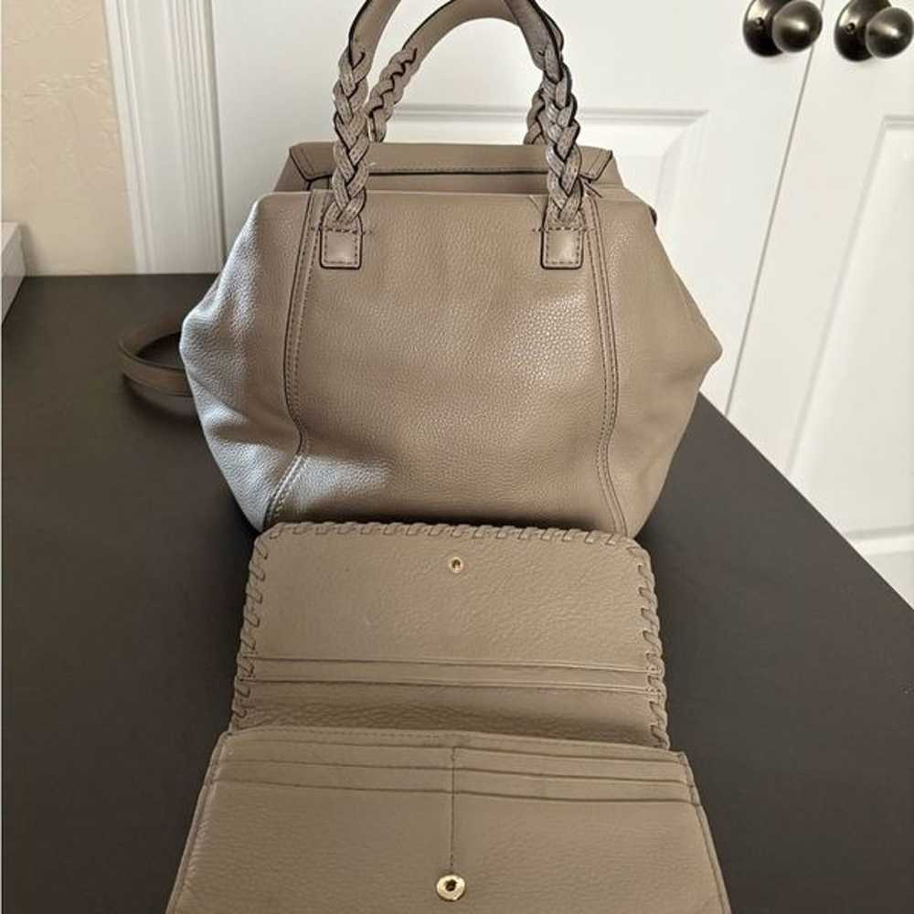 Tory Burch half moon Tote and wallet - image 3