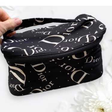 DIOR LOGO BAG Toiletry Makeup Cosmetic Travel Cas… - image 1