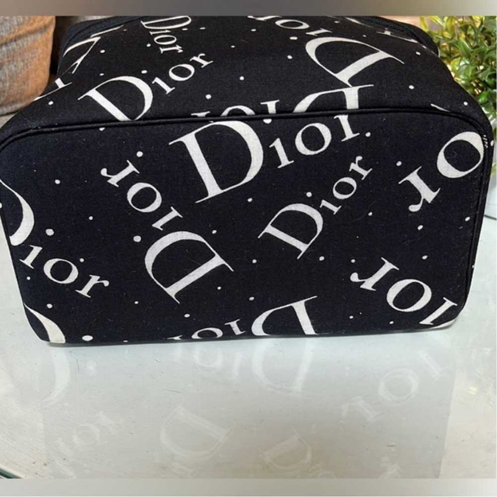 DIOR LOGO BAG Toiletry Makeup Cosmetic Travel Cas… - image 2