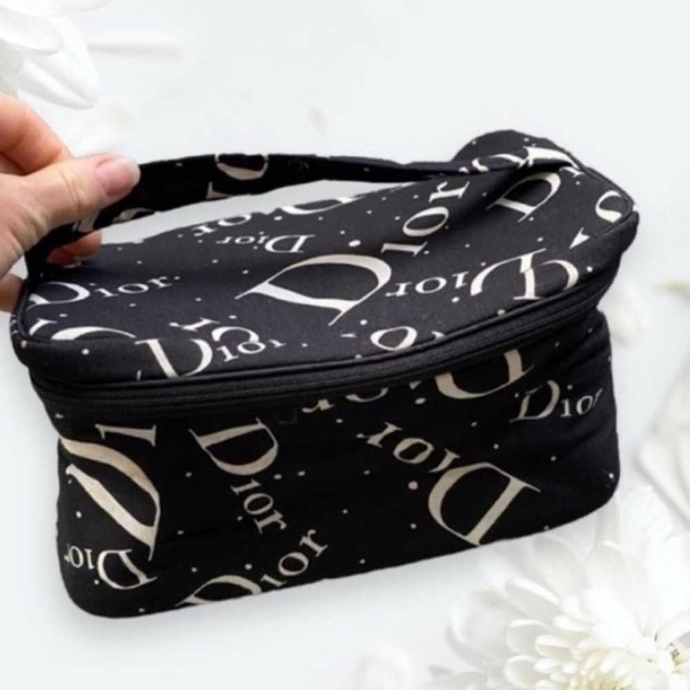 DIOR LOGO BAG Toiletry Makeup Cosmetic Travel Cas… - image 5