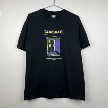 Hanes 90s Vintage Alcatraz T-Shirt United States … - image 1