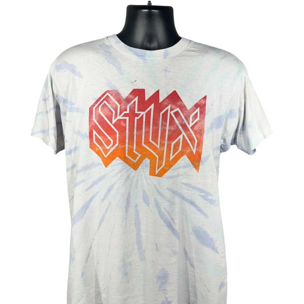 Fruit Of The Loom Vintage Styx Tie Dye Tour Tee 9… - image 2