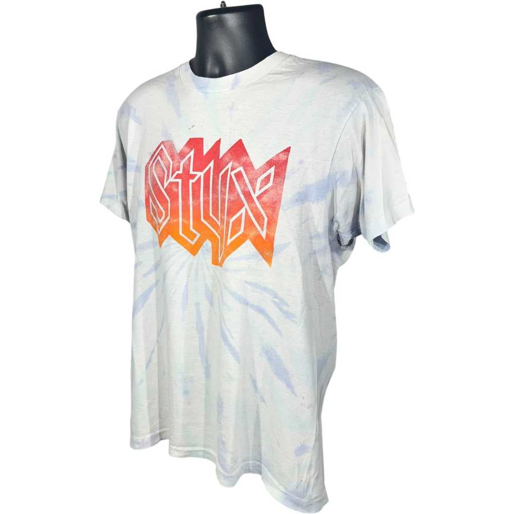 Fruit Of The Loom Vintage Styx Tie Dye Tour Tee 9… - image 3