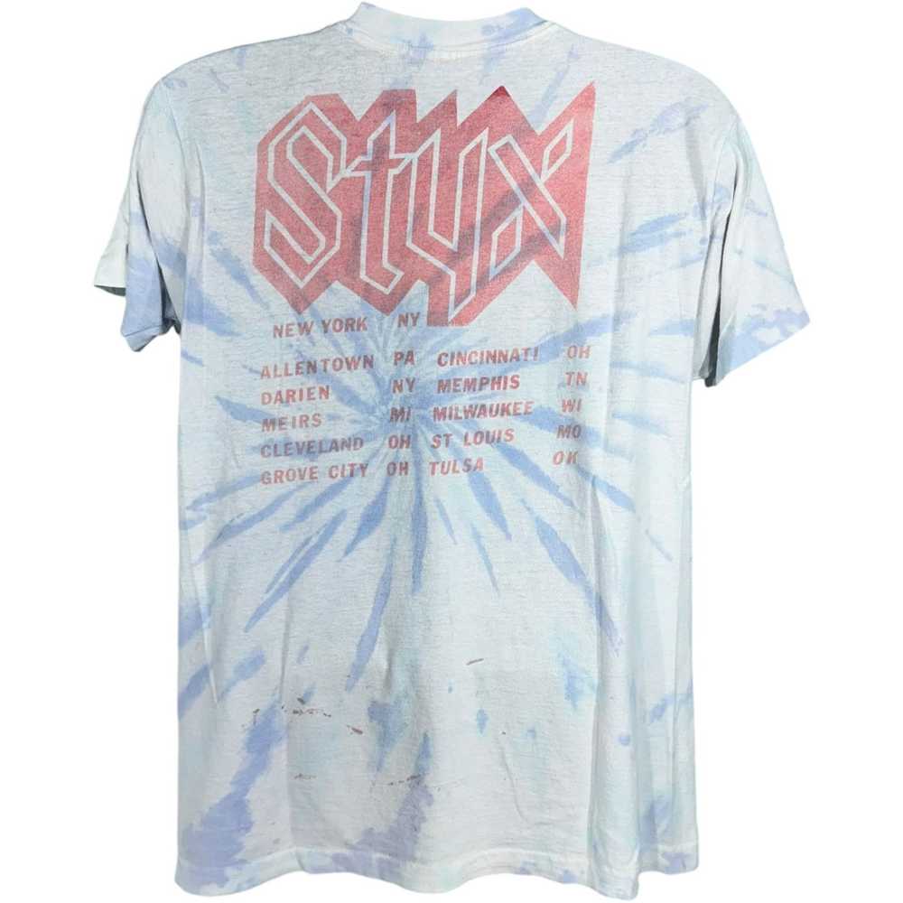 Fruit Of The Loom Vintage Styx Tie Dye Tour Tee 9… - image 5