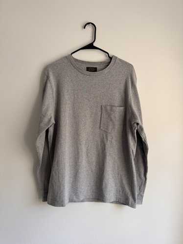 Beams Plus Long Sleeve Pocket Shirt Grey