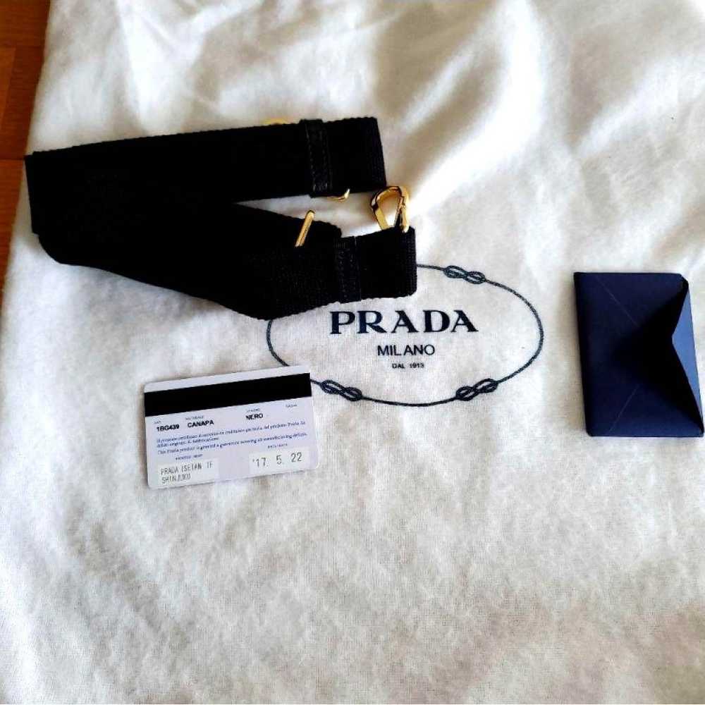 PRADA Navy Canvas Handbag - image 2