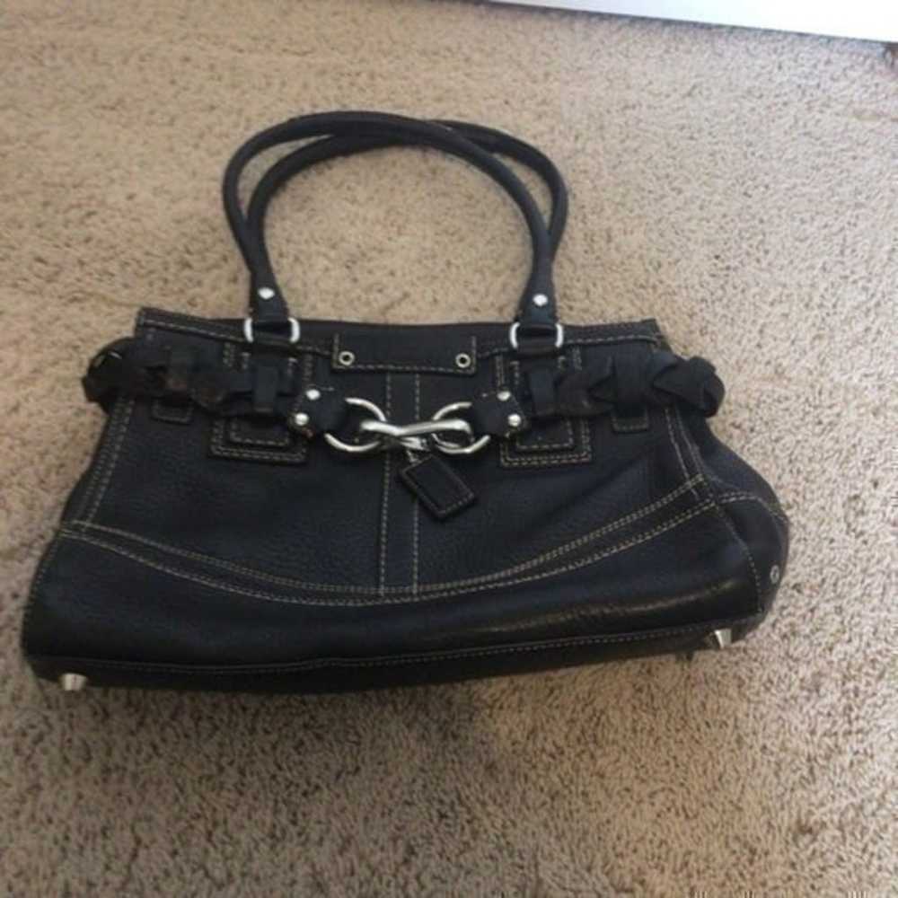 Coach Hampton black leather purse - image 1