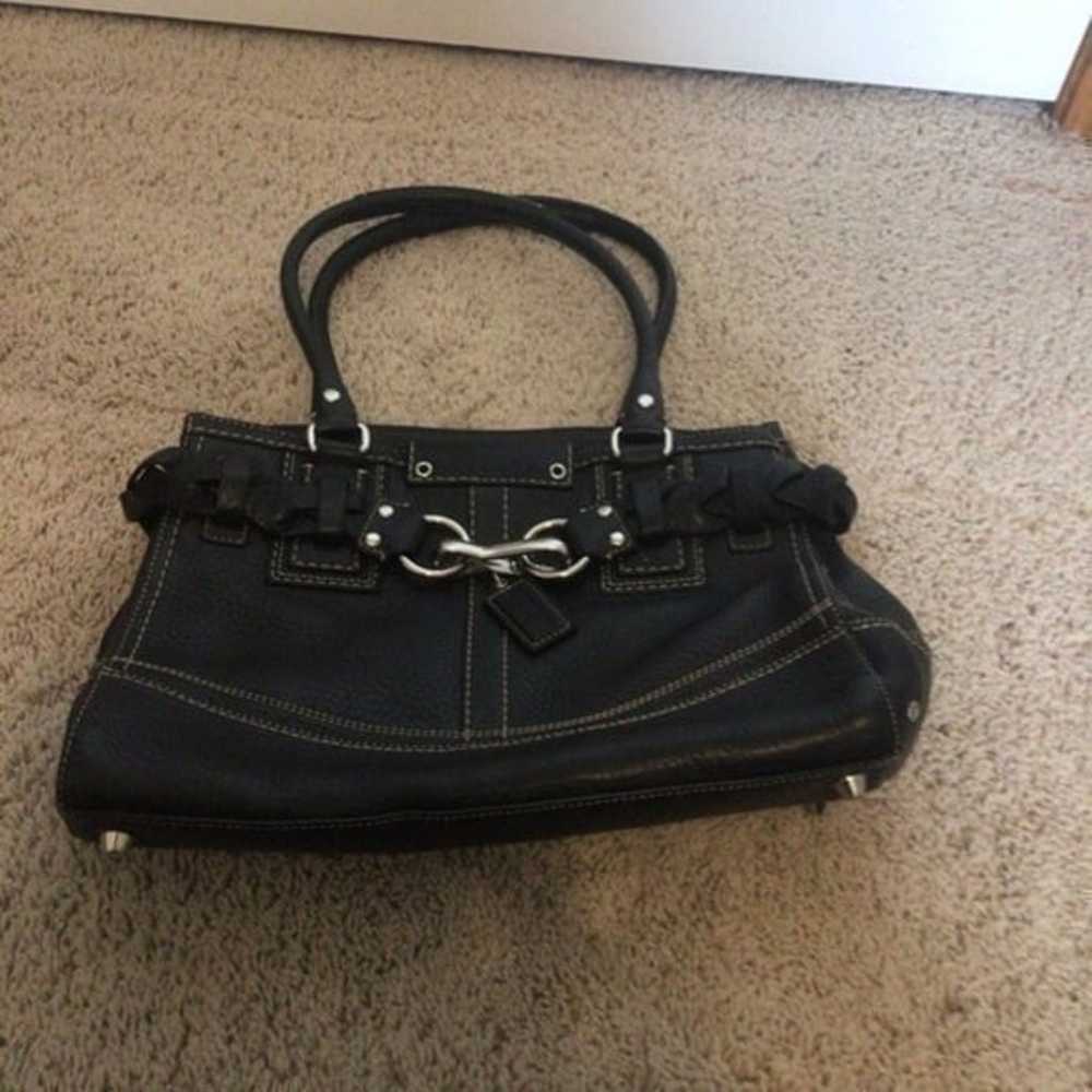 Coach Hampton black leather purse - image 2