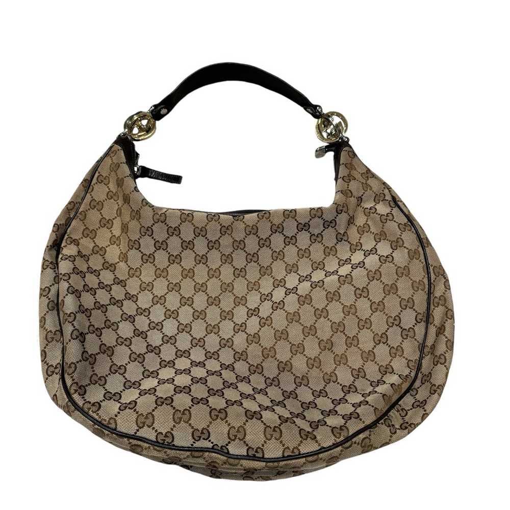 Gucci GG Canvas Twins Hobo Bag Large Authentic - image 2