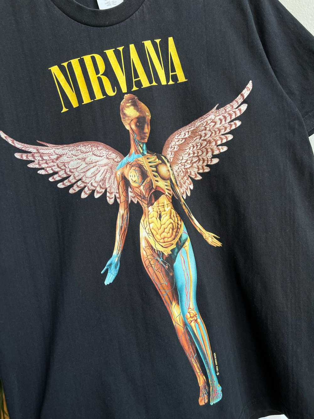 Nirvana × Vintage Vintage Nirvana in utero 1993 b… - image 3