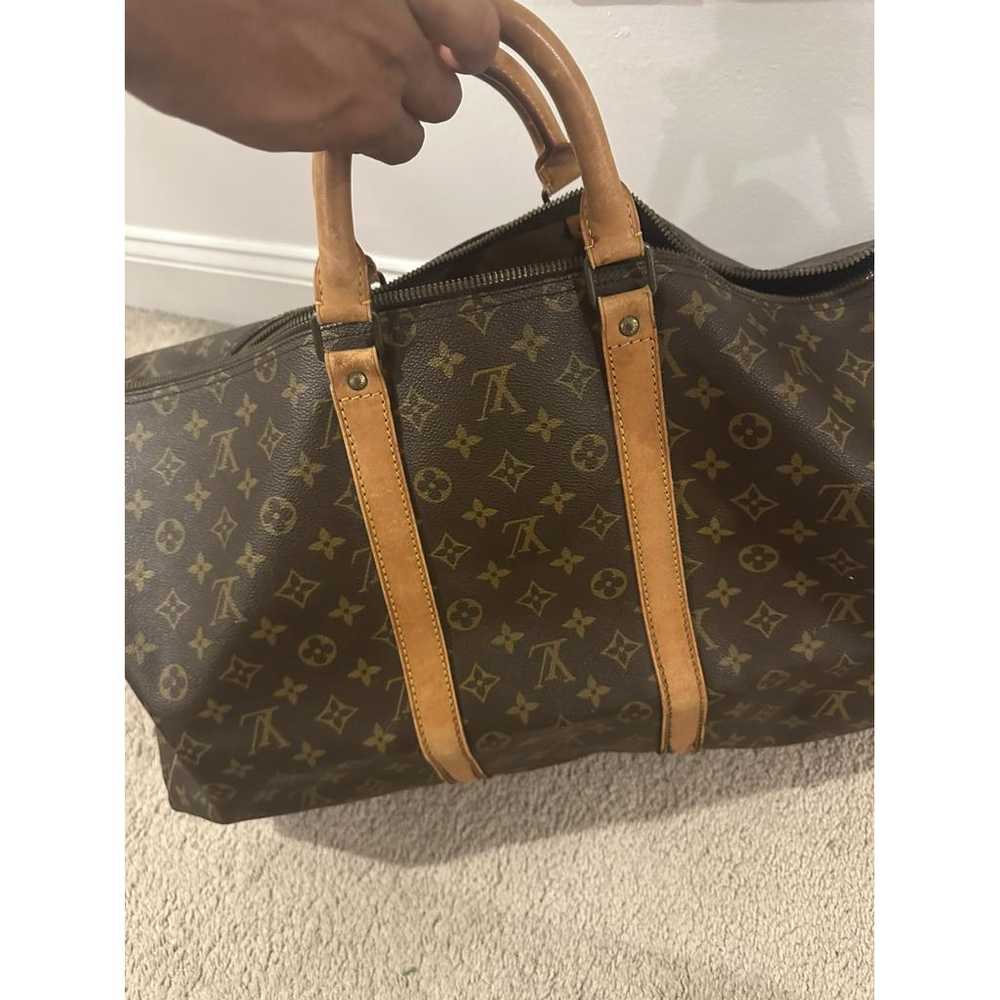 Louis Vuitton Keepall leather travel bag - image 5