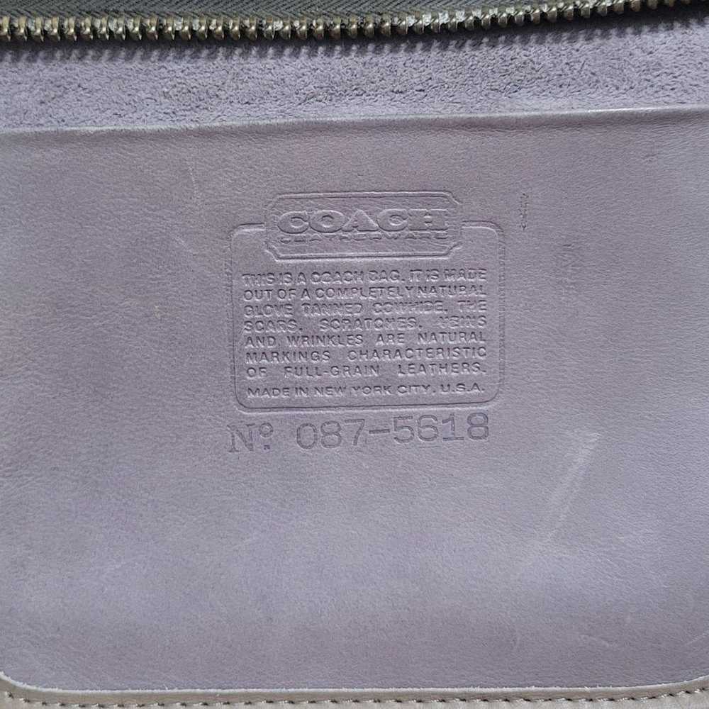 Vintage Coach NYC Madison Satchel 9725 Gray - image 10