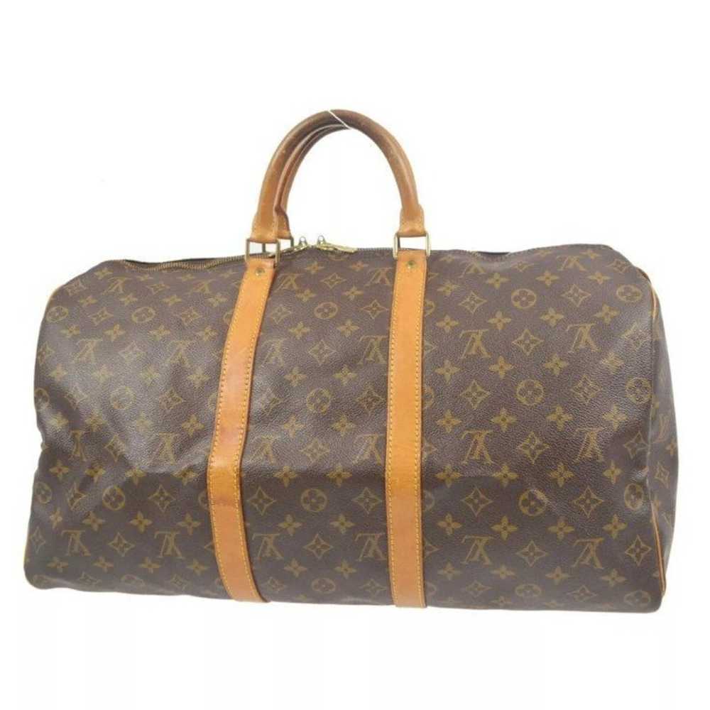 LOUIS VUITTON KEEPALL 50 TRAVEL HANDBAG MONOGRAM … - image 4