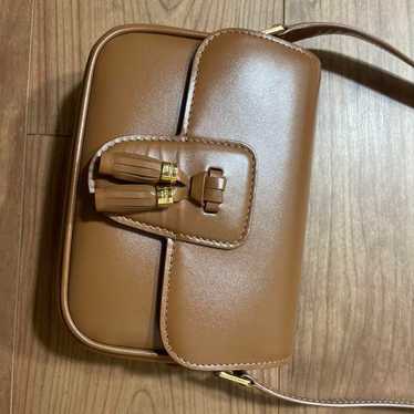 Celine shoulder bag crossbody bag mini bag Brown.