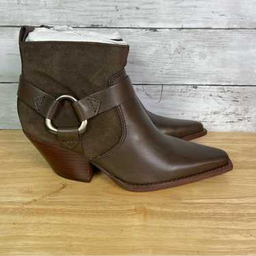 Vince Camuto Nenanie Pointed Toe Bootie Taupe Size