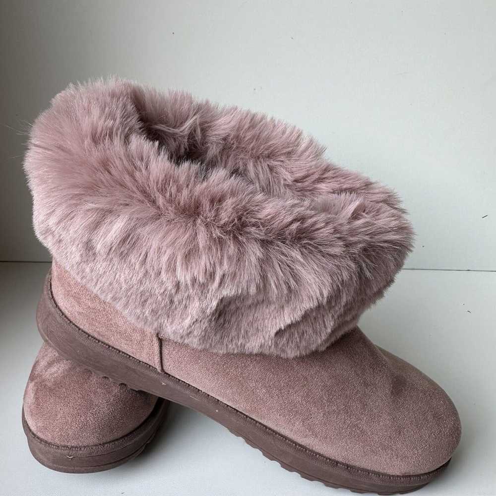 SO COATIMUNDI Women’s Winter Boots Mauve Faux Fur… - image 2