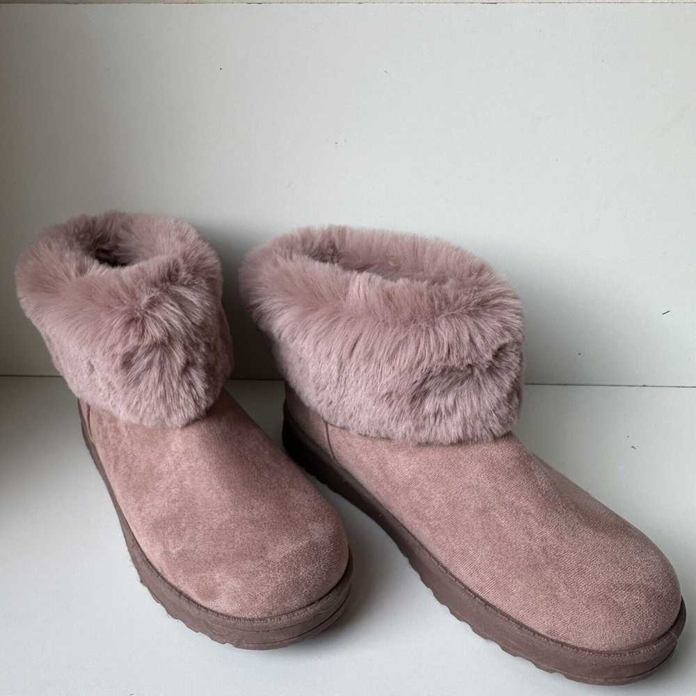 SO COATIMUNDI Women’s Winter Boots Mauve Faux Fur… - image 3