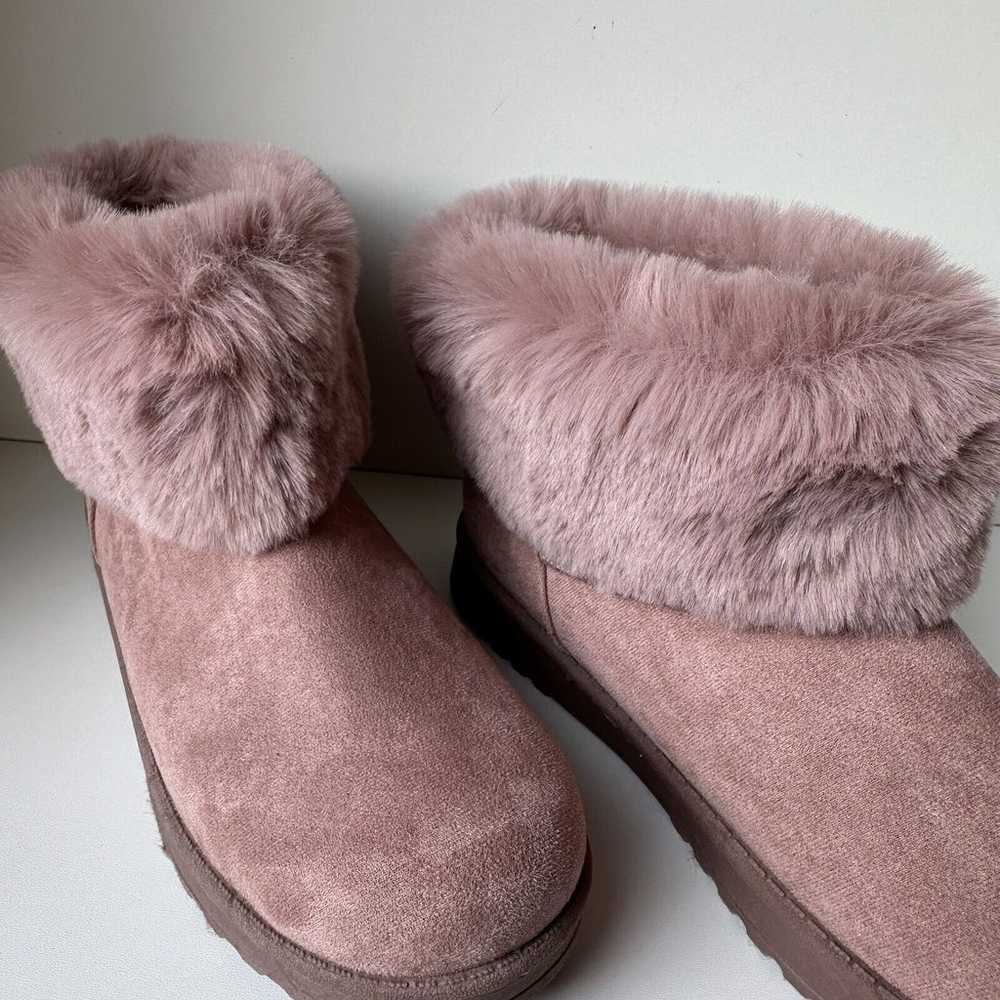 SO COATIMUNDI Women’s Winter Boots Mauve Faux Fur… - image 4