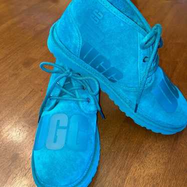 Ugg Neumel Scatter Graphic Deep Teal Ankle Boots s