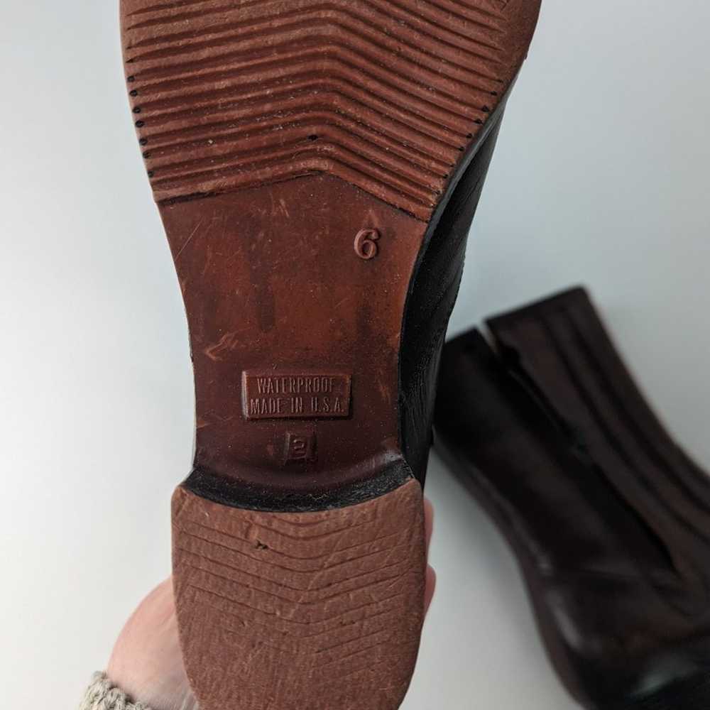 Vintage Brown Leather Boots - 6 - image 3