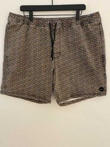 Rvca RVCA Escape Print Elastic Walk Shorts XXL