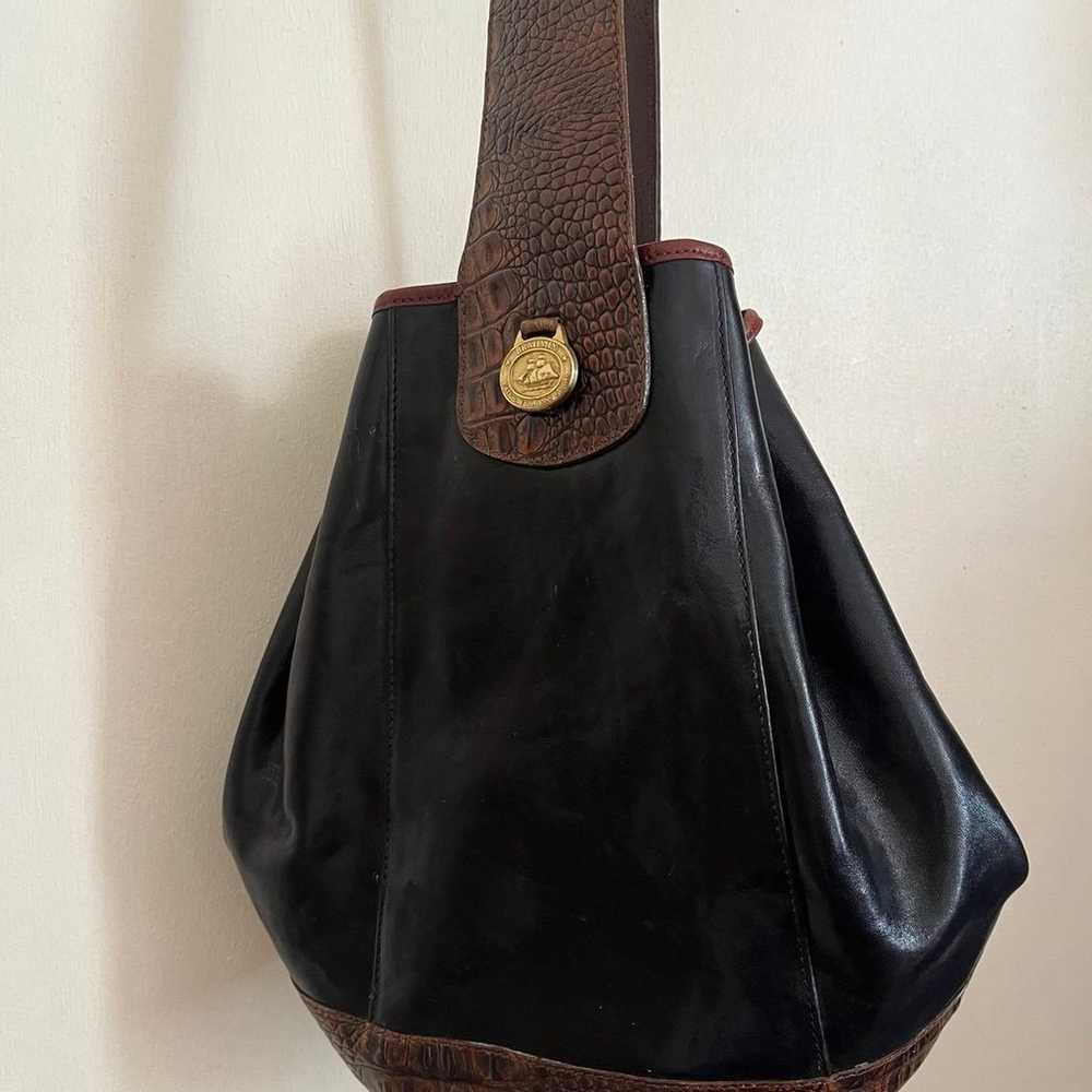 BRAHMIN  vintage Leather Croc bag - image 2